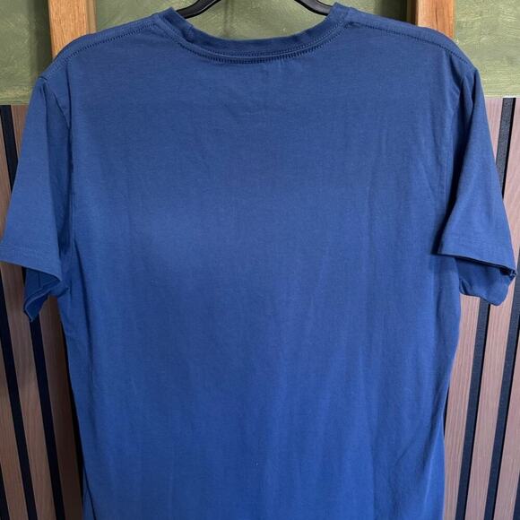 Birddogs Pocket Tee Shirt Short Sleeves Pullover Crewneck Blue Green Size Medium - Picture 5 of 8